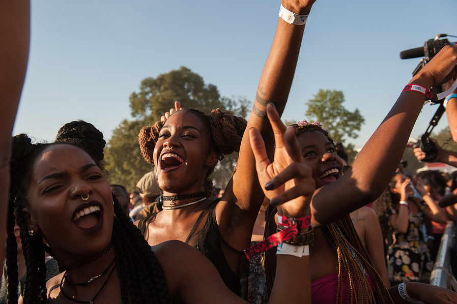 NEW YORK, NY - AUGUST 27: People participate in the annual Afropunk Music festival on August 27, 2016 in New York City. (Photo by Stephanie Keith/Getty Images)